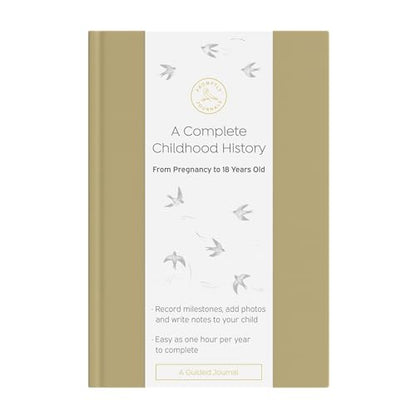 Promptly Journals, A Complete Childhood History: From Pregnancy to 18 Years Old (Sage Green, Linen) | Baby Book and Pregnancy Journal | Baby Memory Book - color: Sage Green