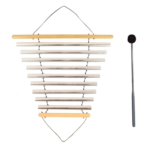 Chime for Meditation with Tubular Design And Mallet, 9 Tones
