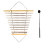 Meditation Chime, Meditation Bowl Sound, Bath Instrument with Mallet, Tubular Chime for Home, Yoga, Relaxing, 9 Tones