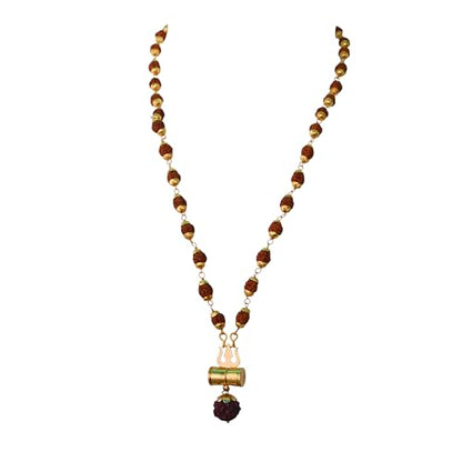 Rudraksha Mala shiv ji Mahakal Locket Rudraksha Mala Mahakal Locket Rudraksha Mala Shiva Rudraksha Mala Mahakal locket with chain - style: design 9