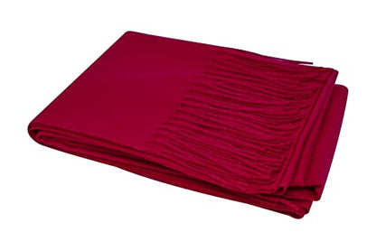 Ocomfly 100% Pashmina Scarf for Women - Premium Womens Scarves - Gift Boxed - Shawls or Wraps - Ultra Soft and Warm - color: Wine Red