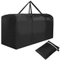 Outdoor Cushion Storage Bag 210D Christmas Tree Pillow Storage Organizer Bags Large Capacity Chair Cushions Covers for Patio Furniture (M: 47.6x15.2x21.5in) - size: M: 47.6x15.2x21.5in