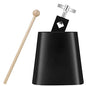 Eastrock 4 inch Metal Steel Cow Bells Noise Makers Hand Percussion Cowbell with Stick for Drum Set - size: 4''