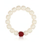 White Jade Bodhi Seed Bracelet for Women Healing Anxiety Relief Jewelry - Natural Bodhi Seeds with Red Lion Amulet - Spiritual Yoga & Meditation Gift for Her