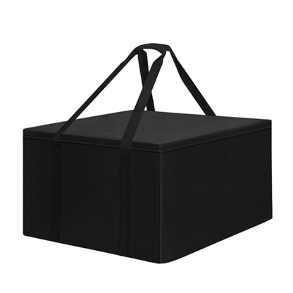 LYHNMW Outdoor Cushion Storage Bag, 600D Oxford Fabric Waterproof Extra Large Patio Furniture Bag, Cushion Organizer Bag with Zipper & Padded Handle(32"L x 32"W x 24"H) - size: 32"L x 32"W x 24"H