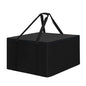LYHNMW Outdoor Cushion Storage Bag, 600D Oxford Fabric Waterproof Extra Large Patio Furniture Bag, Cushion Organizer Bag with Zipper & Padded Handle(32"L x 32"W x 24"H) - size: 32"L x 32"W x 24"H