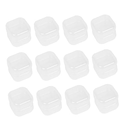 SHERCHPRY Stylish Pp Plastic Storage Boxes 20pcs Jewelry Organizer Desktop Case Home Office School Container (35x35x18mm)