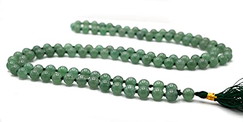 Amazing Gemstone Green Aventurine Mala - Knotted - color: Green Aventurine, style: Knotted