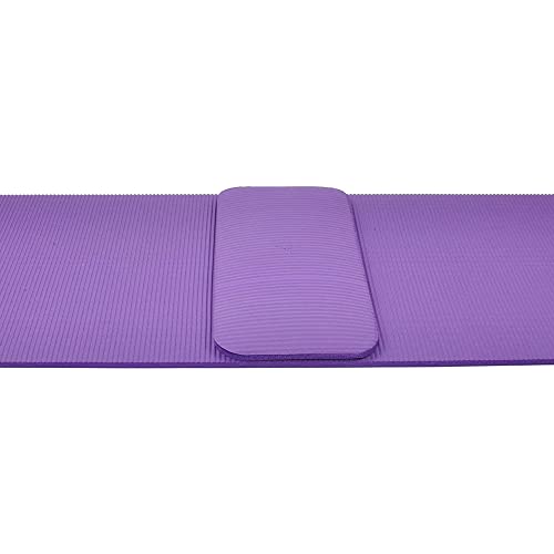 Fitvids All Purpose 1/2-Inch Extra Thick High Density Anti-Tear Exercise Yoga Mat and Knee Pad with Carrying Strap, Multiple Colors - color: Purple