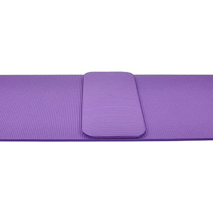 Fitvids All Purpose 1/2-Inch Extra Thick High Density Anti-Tear Exercise Yoga Mat and Knee Pad with Carrying Strap, Multiple Colors - color: Purple