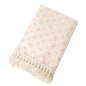 vctops Muslin Baby Blanket with Tassels 100% Cotton Coquette Pink Bow Print Swaddle Blankets 39"x47" Lightweight Soft Breathable Gauze Blanket for Sleeping (Mushroom,39"x47") - color: Pink B, size: Baby(39"x47")