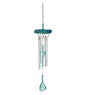 Regal Art & Gift Garden Crystal Chimes - Outdoor Decorative Metal Hanging Chime - Relaxing Sound for Yard, Patio, Porch or Garden - Blue