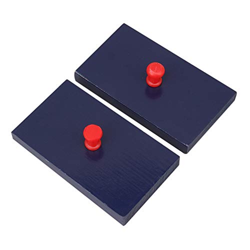 ETFBUY 2pcs Rhythm Band Wooden Sand Blocks Hand Percussion Musical Instruments for Music Learning