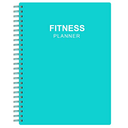Fitness Planner for Women & Men - A5 Workout Log Book/Exercise Log to Track Weight Loss, Gym, Bodybuilding Progress - Daily Health & Wellness Journal, 5.8X8.25 In Workout Book - style: Teal