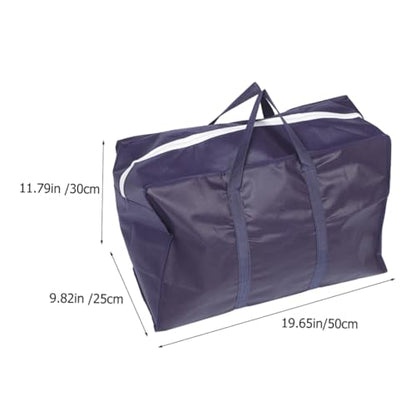 Toyvian Large Capacity Quilt Storage Bag Woven Fabric Sundry Moving Bag Handles