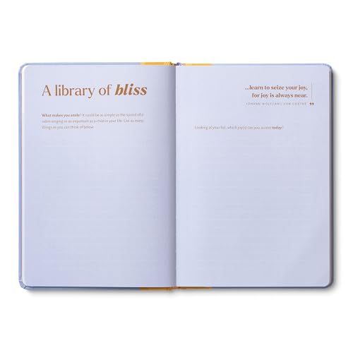 Compendium – Bliss Every Day Guided Journal: A Daily Practice for Harmony and Delight – A 5-Minute a Day Personal Growth Notebook – An Inspiring Daily Journal for Forming New Habits - color: Bliss Lavender