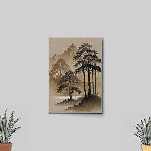 Japanese Wall Art, Minimalist Wall Art, Neutral Abstract Art, Modern Minimalist, Zen Wall Art, Zen Printed Wall Art, Japanese Art Print, Canvas, Decor