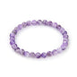 Adabele 1pc Natural Stretch Gemstone Bracelet 6mm (0.24 Inch) Bead 7" 7.5" 8 inch Healing Crystal Quartz Energy Chakra Jewelry Women Birthday Gift - color: Amethyst, size: 7 inch