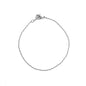 Honeycat Thin Chain Plain Bracelet in Gold, Rose Gold, or Silver | Minimalist, Delicate Jewelry - color: Silver
