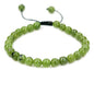Angelstones Handmade Gemstone 6mm Round Beads Adjustable Braided Macrame Tassels Chakra Reiki Bracelets 7-9 inch Unisex - color: A Grade Canadian Nephrite Jade