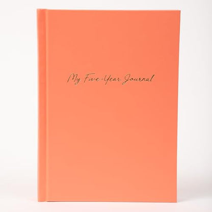 Writing Your Life Hard Cover 5 Year Journal | The Easiest to Use Five Year Journal | Quick and Easy Five Year Diary Journal System | 6x8.25 Inch Size (Sweet Apricot) - color: Sweet Apricot