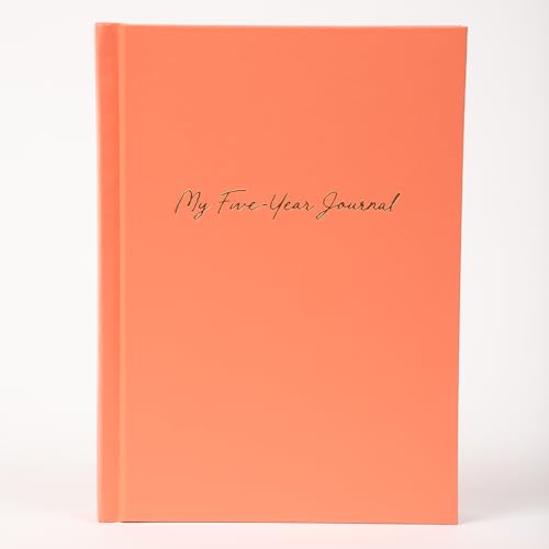 Writing Your Life Hard Cover 5 Year Journal | The Easiest to Use Five Year Journal | Quick and Easy Five Year Diary Journal System | 6x8.25 Inch Size (Sweet Apricot) - color: Sweet Apricot