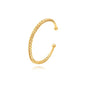 POTESSA 18K Gold Plated Cuff Bracelets Adjustable Dainty Bangle Handemade Jewelry for Women - style: Weave Braided Wheat