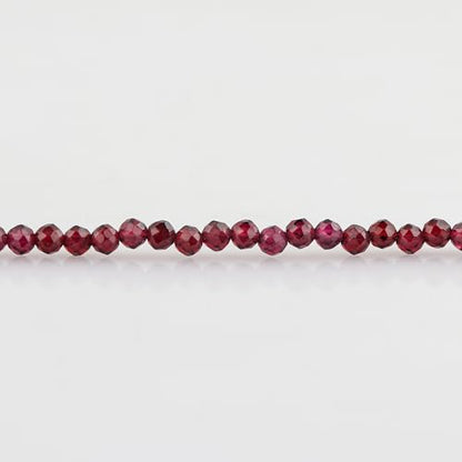 Natural Gemstone Beaded Bracelet, Microfaceted Crystals, Handmade Dainty Jewelry, Bohemian Plated Bracelet-Gift - style: Garnet Gemstone