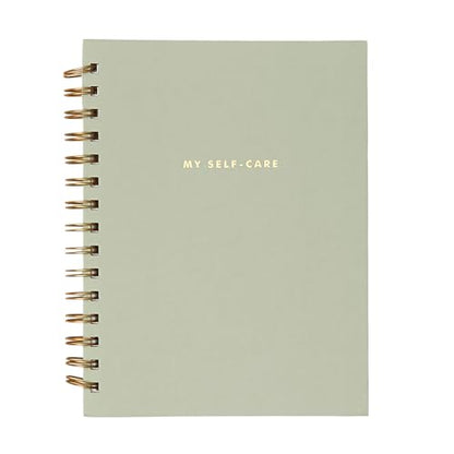 Blue Sky Everygirl Self-Care Journal, 6" x 8", Undated, Soft Sage Cover, Safety Wirebound, Guided Prompts for Wellness, Mindfulness and Reflection (Soft Sage)