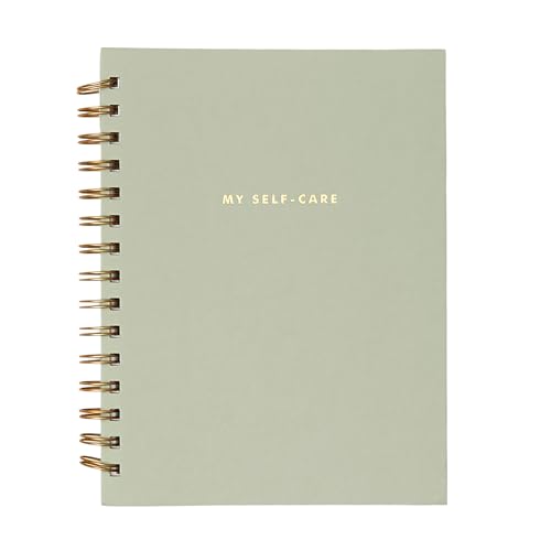 Blue Sky Everygirl Self-Care Journal, 6" x 8", Undated, Soft Sage Cover, Safety Wirebound, Guided Prompts for Wellness, Mindfulness and Reflection (Soft Sage)
