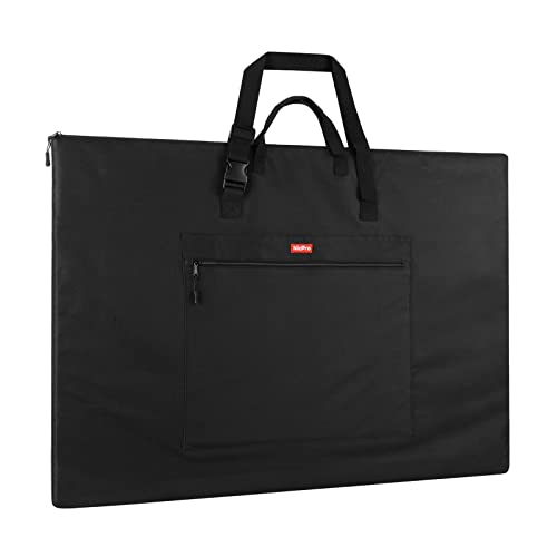 Nicpro Light Weight Art Portfolio Bag, 20 x 26 Inches Waterproof Art Portfolio Case with Shoulder & Handle Carry, for Artwork, Poster, Sketch Drawing, Canvas, Photography, Solar Panel Storage - size: 20 x 26 inches