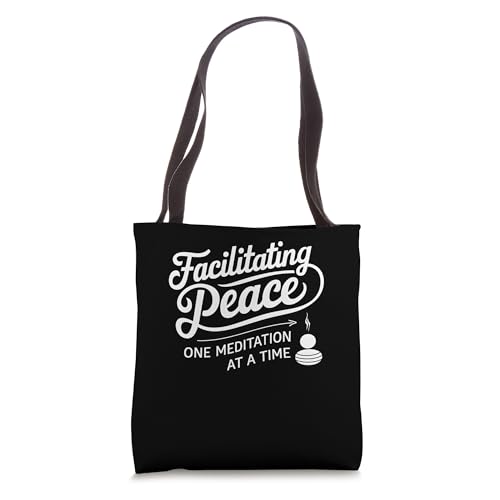 Facilitating Peace One Meditation At A Time Yoga Retreat Tote Bag