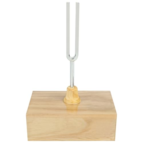 512 Hz Sound Tool with Wooden Resonance Chamber, Tuning Fork Instrument for Meditation and Yoga Practice