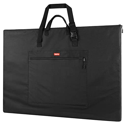 Nicpro Light Weight Art Portfolio Bag, 23 x 31 Inches Art Portfolio Case with Shoulder & Handle Carry, for Artwork, Poster, Sketch Drawing, Canvas, Photography, Solar Panel Storage - size: 23 x 31 inches