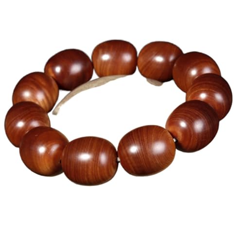 Antique Bead Wooden Statue Accents Zen Meditation Wood Sculpture Decor for Living Room Spa Or Yoga Studio Centerpiece Books Living Room Bedroom Ornament