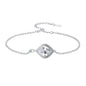 PELOVNY Celtic Knot Bracelet for Women 925 Sterling Silver Infinity Gemstone/Birthstone Bracelets Birthday Christmas Jewelry Gifts for Mom Daughter Wife - color: 02-Filigree-April Birthstone
