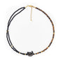 Crystal Pendant Necklaces Healing love Women's Men's choker Obsidian Tiger eye White Crystal Black Gold waterproof dainty Charm stackable statement Cute Stone necklace Unisex - style: Onyx MoonRabbit