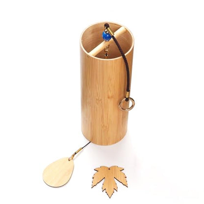 Handmade Wind Chimes Yoga Fine Meditation Musical Instruments Wind Chimes Outdoor Bamboo Wind Chimes Beautiful Sound Decoration Hanger Balcony with Hook Gifts Bianzhong, Bells