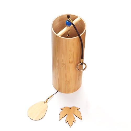 Handmade Wind Chimes Yoga Fine Meditation Musical Instruments Wind Chimes Outdoor Bamboo Wind Chimes Beautiful Sound Decoration Hanger Balcony with Hook Gifts Bianzhong, Bells