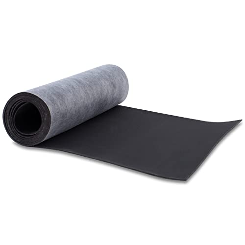 TroyStudio Mass Loaded Vinyl Sound Proof Barrier, 1 lb/sqft, 1 x 8 Feet MLV Insulation Sheet, Anti Vibration Deadening Soundproofing Material - color: Black