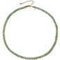 Simple Choker Necklace for Women Real Stone and Crystals Necklaces 4mm Beaded Choker Jewelry Meditation Gift for Women (16"+2") - style: Aventurine