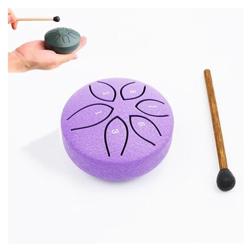 3-Inch 6-Tone Steel Rain Drum – Compact Harmonic Tool for Serenity(C) - color: C
