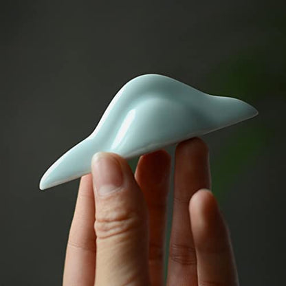 Home Decoration Ceramic Rockery Chinese Zen Ceramic Mountain Decoration Living Room Study Model Dry Landscape Pen Holder Chopsticks Holder Statuette for Your Desk
