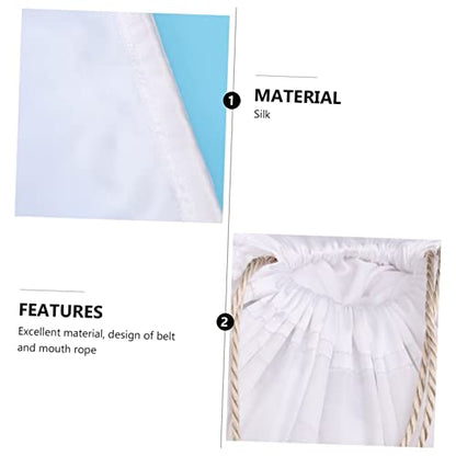 FRCOLOR 2Pcs Capacity Drawstring Storage Bag Lightweight Household Finishing Bag for Clothing Travel and Organization