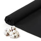Q&J Fabric Co. 100% Cotton Fabric by The Yard 60'' Wide x 2 Yards, Natural Muslin Fabric Nearly Medium Weight Material for DIY Sewing Apparel Cloth, Quilting, Soft Embroidery Cloth, Garments (Black) - color: Black, size: 2 Yard