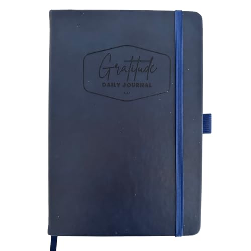 Simple Purposeful Living Gratitude Journal for Women – 5 Minute Daily Guided Gratitude Journal with Prompts for Mindfulness, Affirmations and Self Care – Leather Bound Wellness Notebook