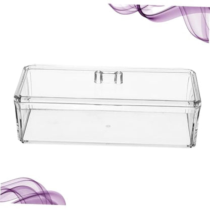 Transparent Storage Box for Jewelry Candy Makeup Versatile Home Organizer Sturdy Design for Desk and Table Use Keeps Items Neat and Tidy