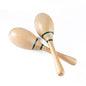 Maracas Hand Percussion Rattles,Beech Wood Material Rumba Shakers with Clear and Professional Sounds Musical Instrument for Party,Games (Natural) - color: Natural
