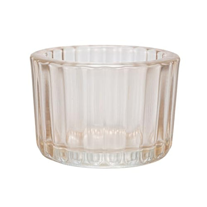 Bloomingville Yoga Figure and Glass Votive Candle Holder Set, Multicolor, Set of 7