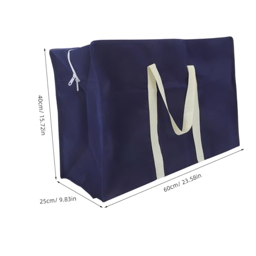 Ipetboom 2pcs Extra Large Moving Bags Zippers Heavy-duty Storage for Efficient Packing and Transport Non-woven Fabric for Home Travel and Sports